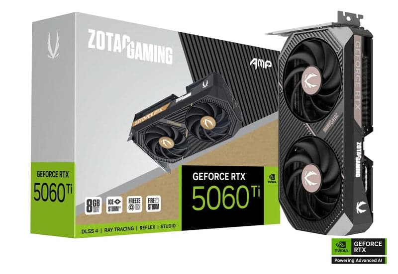 ZOTAC GAMING GEFORCE RTX 5060 TI 8GB AMP