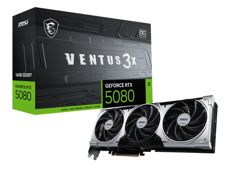 MSI GEFORCE RTX 5080 16G VENTUS 3X OC PLUS